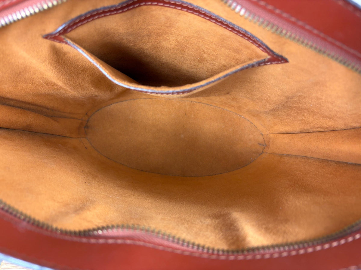 Authentic Louis Vuitton Epi Rust Brown Saint Jacques Hand Bag
