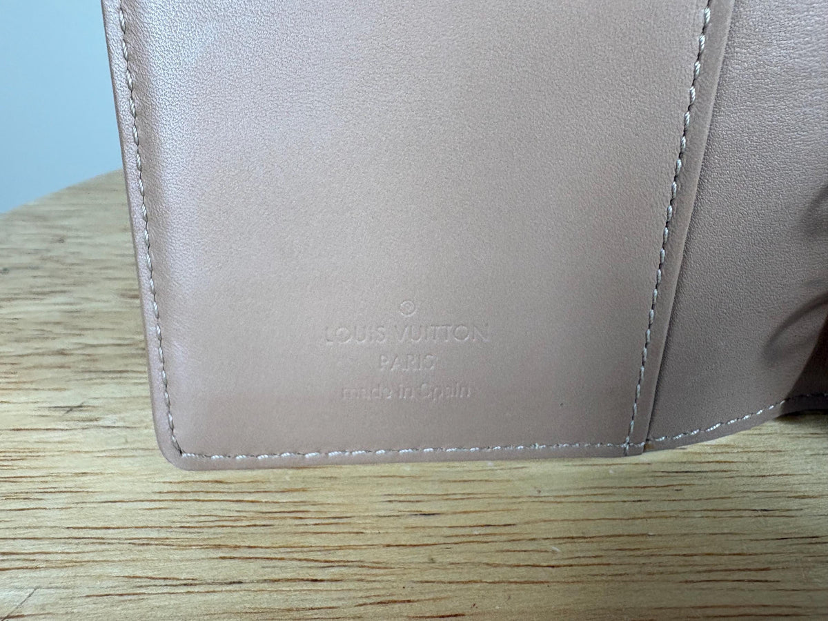 Authentic Louis Vuitton Tan Vernis Agenda PM Notebook Cover