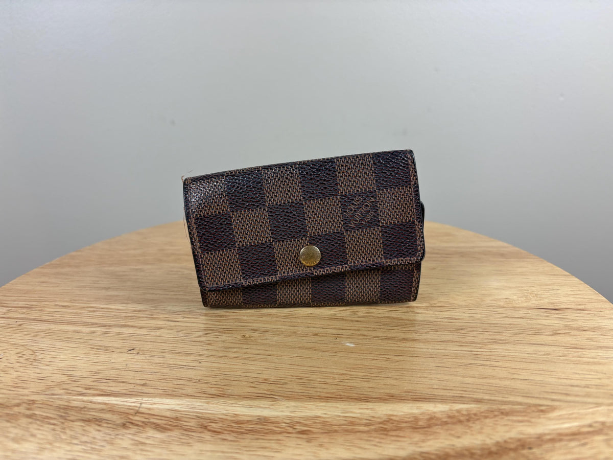Authentic Louis Vuitton Damier Ebene 6 Key Case