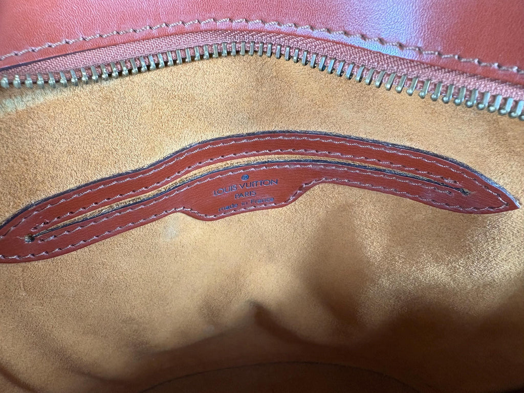 Authentic Louis Vuitton Epi Rust Brown Saint Jacques Hand Bag