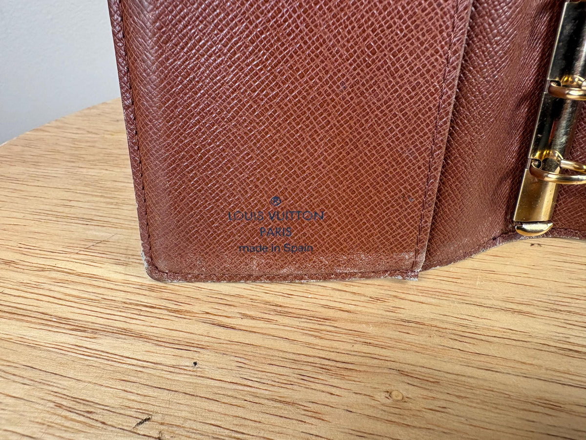 Authentic Louis Vuitton Monogram Agenda PM Notebook Cover