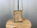 Authentic Bottega Veneta Beige Mini Cassette Bucket Leather Crossbody Bag