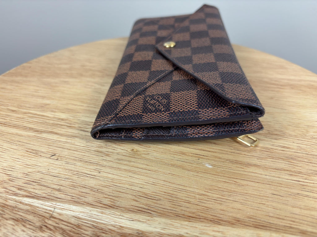 Authentic Louis Vuitton Damier Ebene Origami Wallet w/ Box