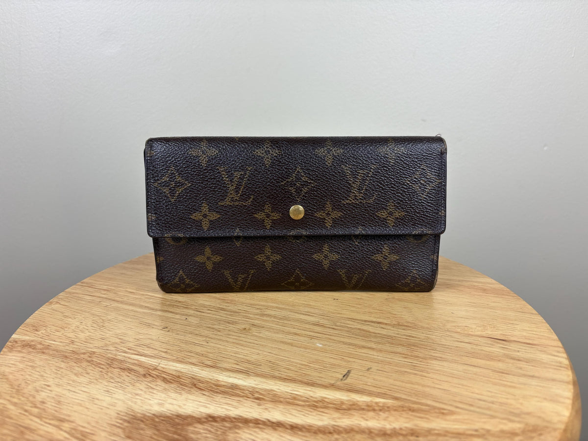 Authentic Louis Vuitton Monogram Porte Tresor International Trifold Wallet