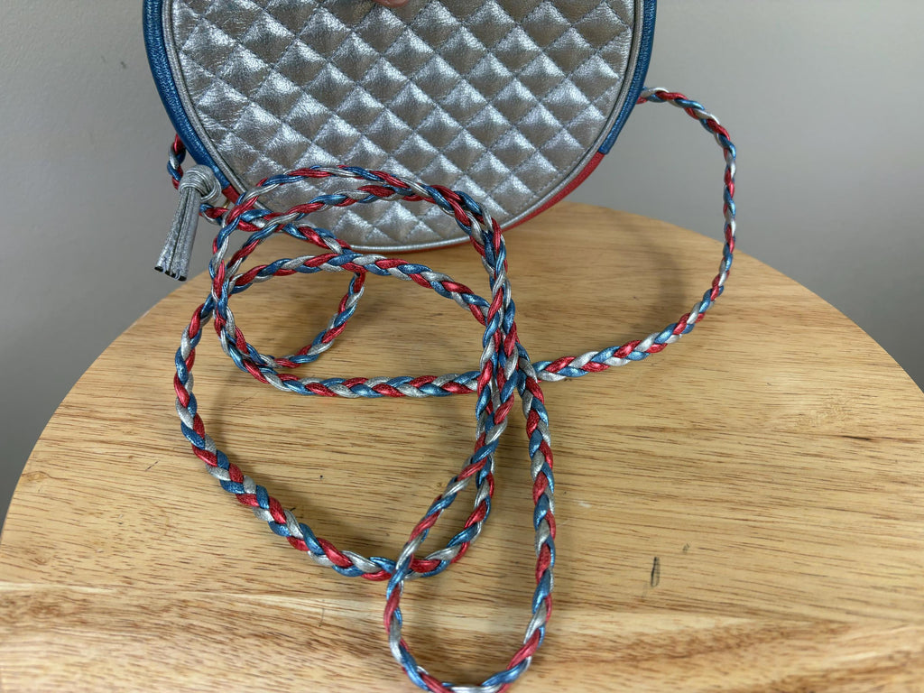 Authentic Gucci Horsebit Trampuntata Zumi Metalic Crossbody Bag