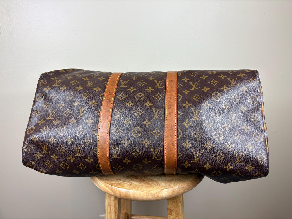 Authentic Louis Vuitton Keepall 50 Monogram Duffle Travel Bag