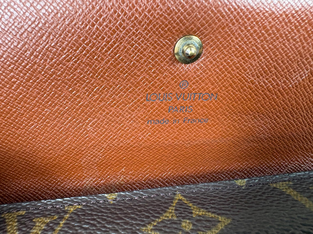 Authentic Louis Vuitton Monogram Porte Tresor International Trifold Wallet