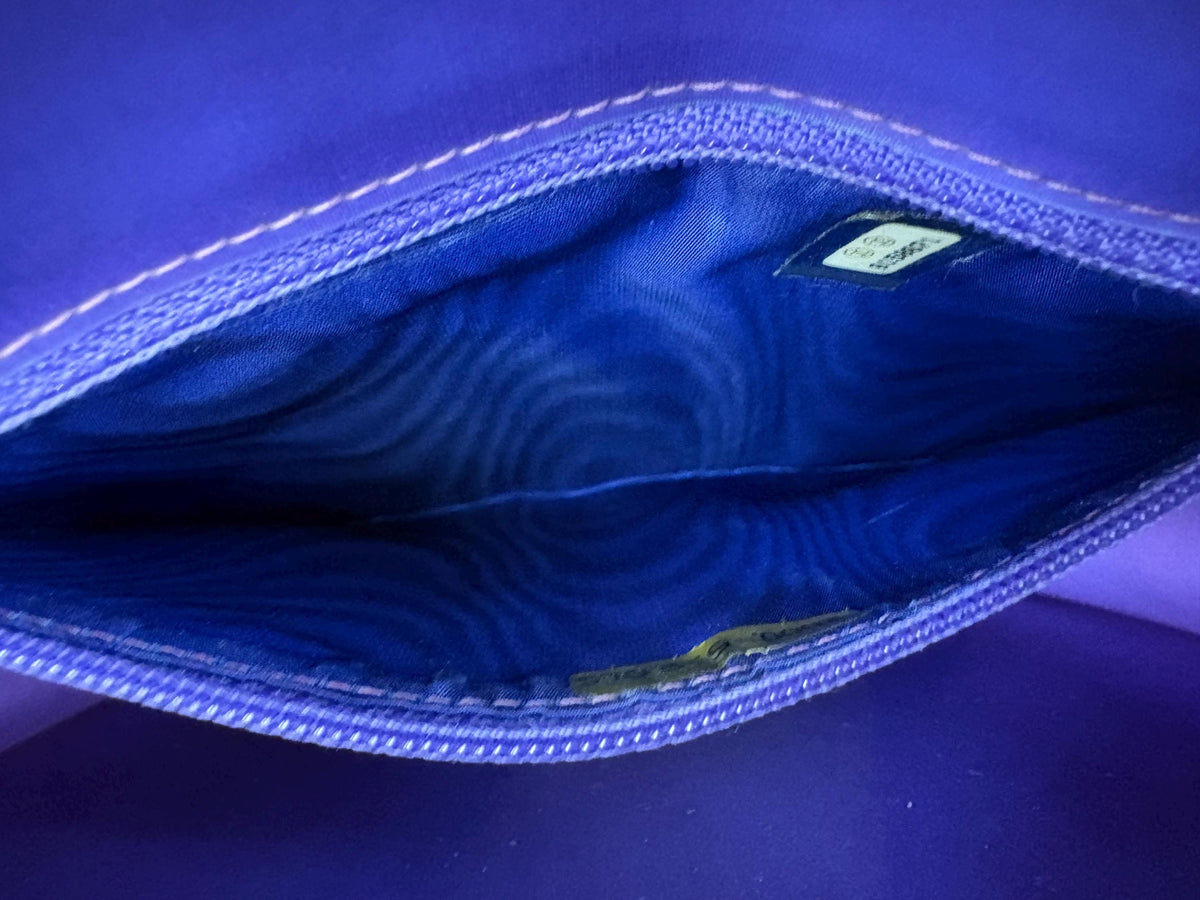 Authentic Chanel Coco Mark Hologram Purple Chain Tote