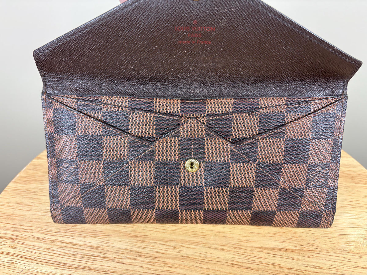 Authentic Louis Vuitton Damier Ebene Origami Wallet w/ Box
