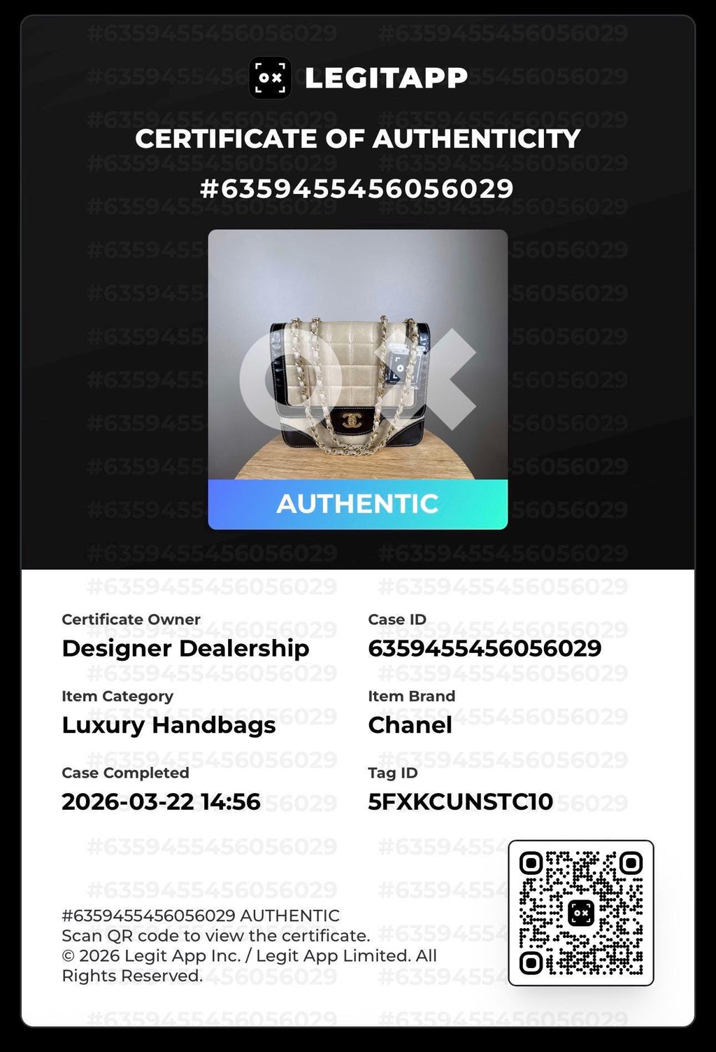 Authentic Chanel Vintage Classic Flap Chocolate Bar Shoulder Bag Patent Leather Lambskin