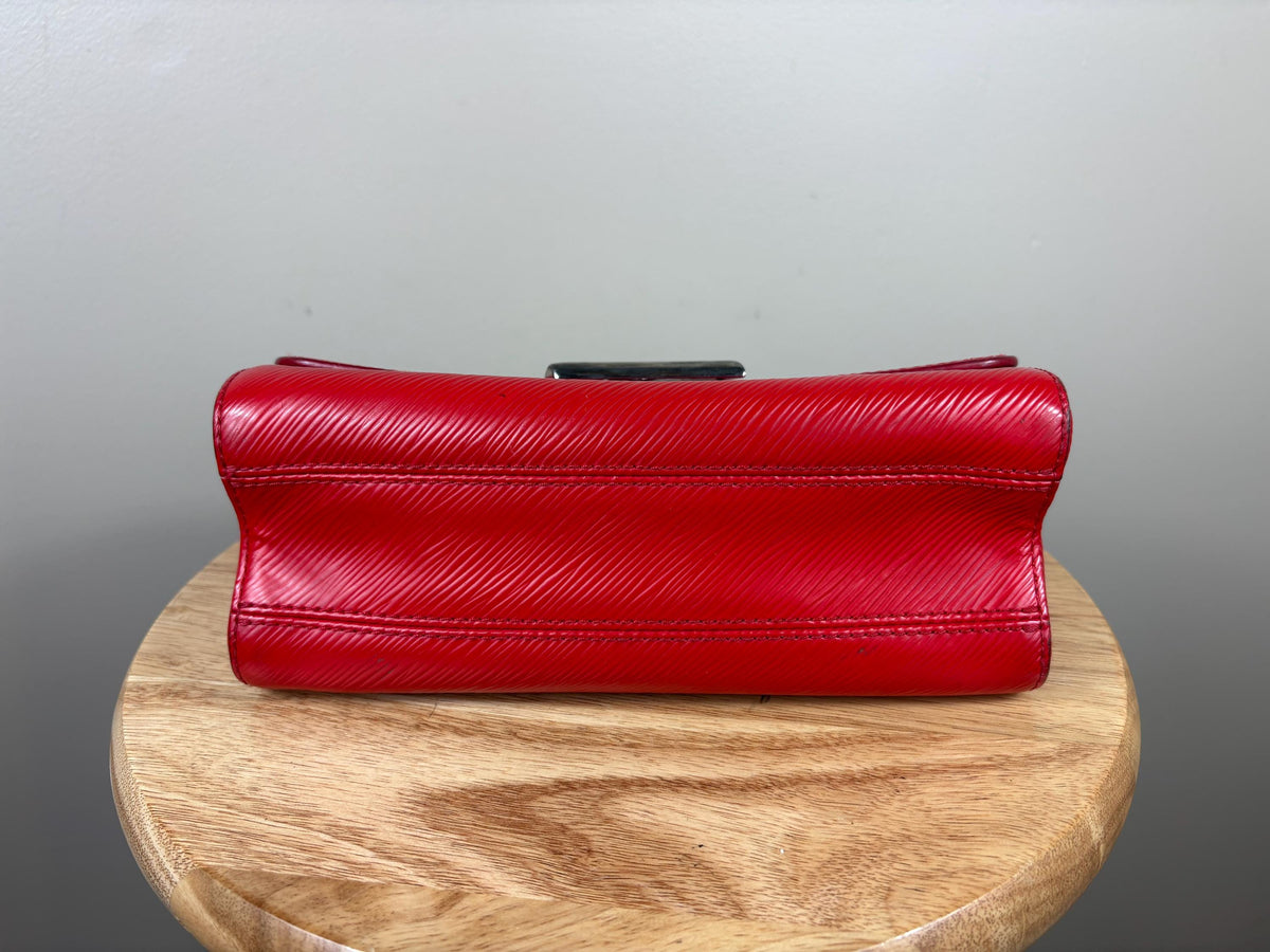 Authentic Louis Vuitton Twist MM Epi Red Leather Crossbody