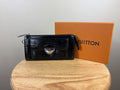 Authentic Louis Vuitton Black Epi Astrid Zippy Wallet/Clutch w/ Box