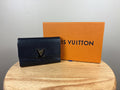 Authentic Louis Vuitton Portefeuille Capucines Compact Wallet Black w/ Box