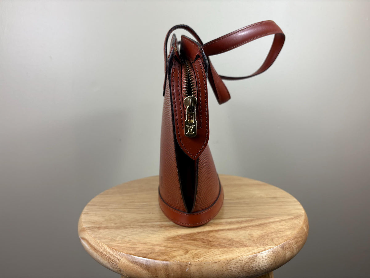 Authentic Louis Vuitton Epi Rust Brown Saint Jacques Hand Bag