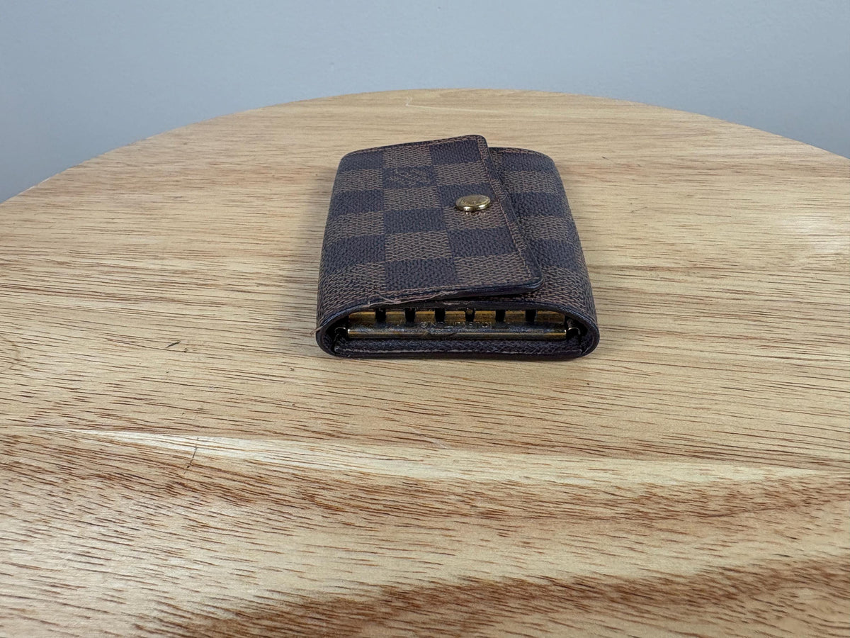 Authentic Louis Vuitton Damier Ebene 6 Key Case