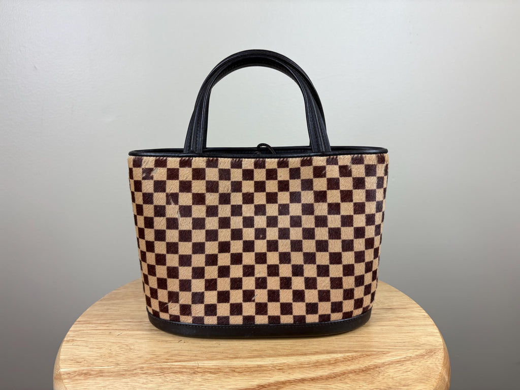 Authentic Louis Vuitton Impala Sauvage Pony Hair Mini Tote Purse
