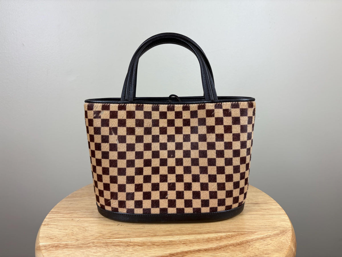 Authentic Louis Vuitton Impala Sauvage Pony Hair Mini Tote Purse