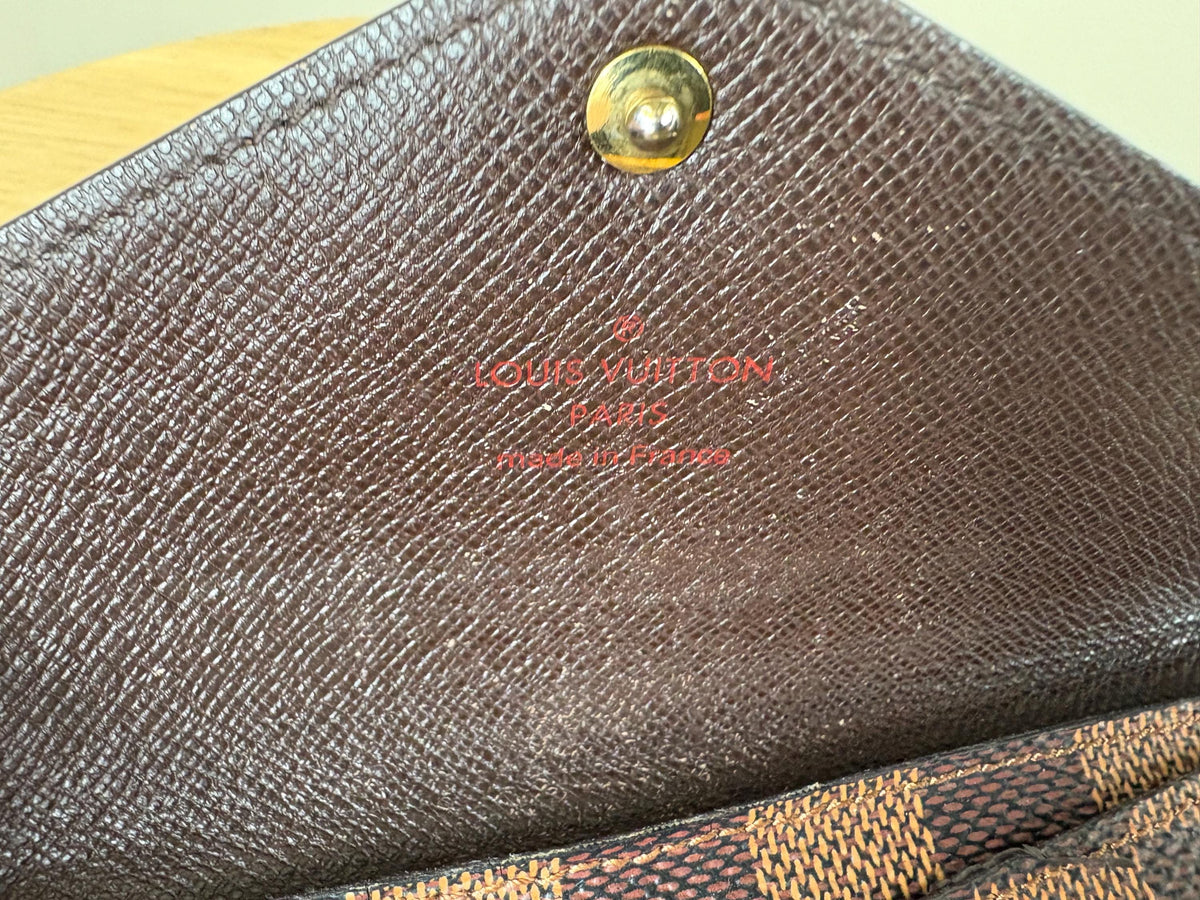 Authentic Louis Vuitton Damier Ebene Origami Wallet w/ Box