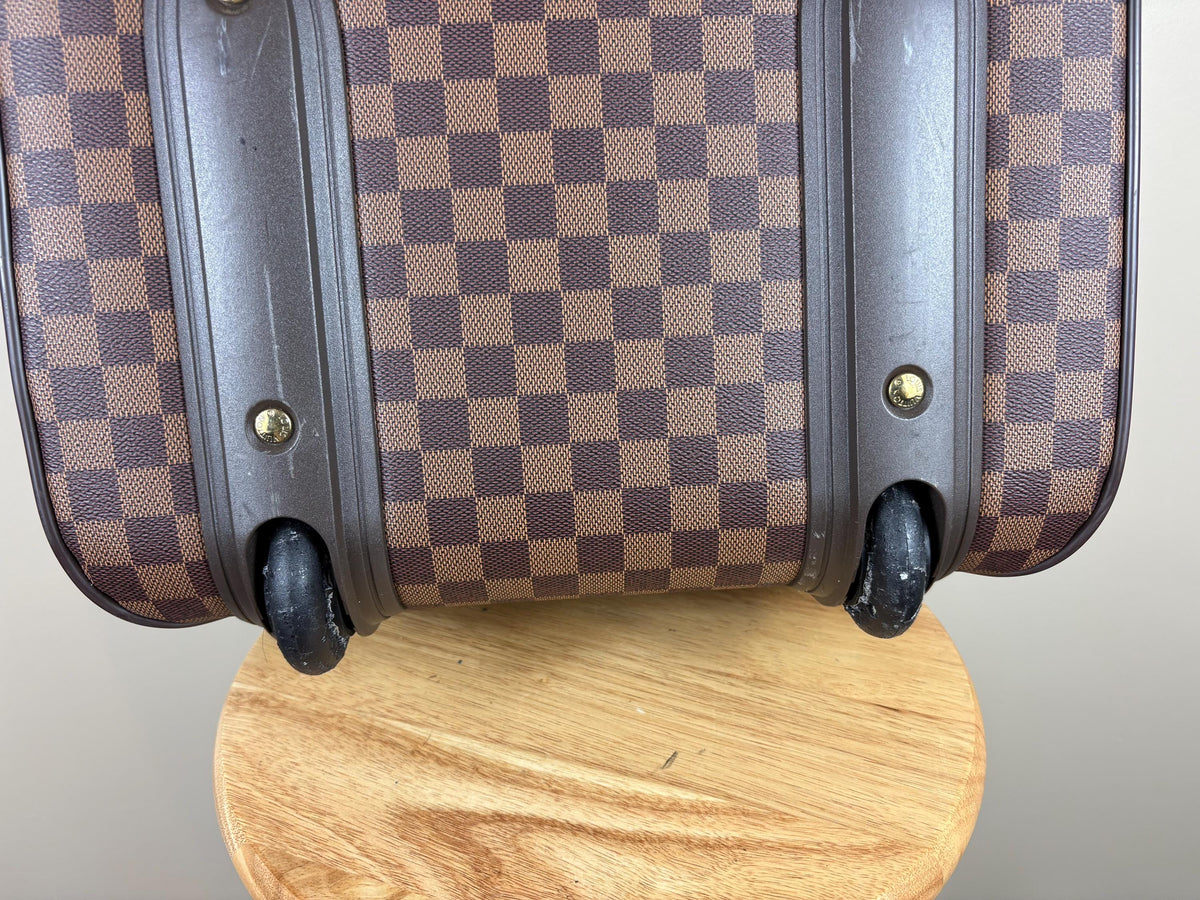 Authentic Louis Vuitton Pegas 55 Damier Ebene Carry On Luggage