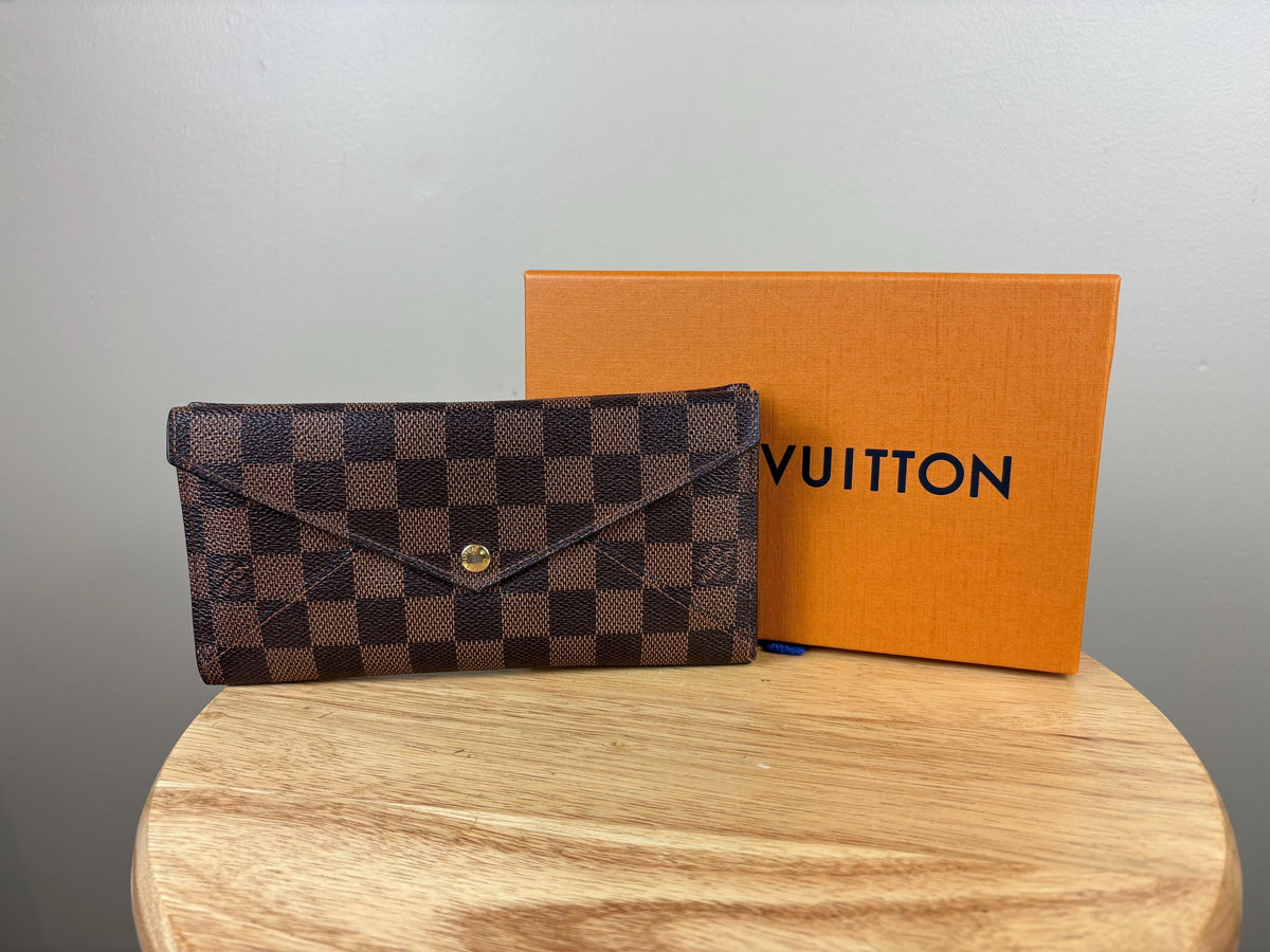 Authentic Louis Vuitton Damier Ebene Origami Wallet w/ Box