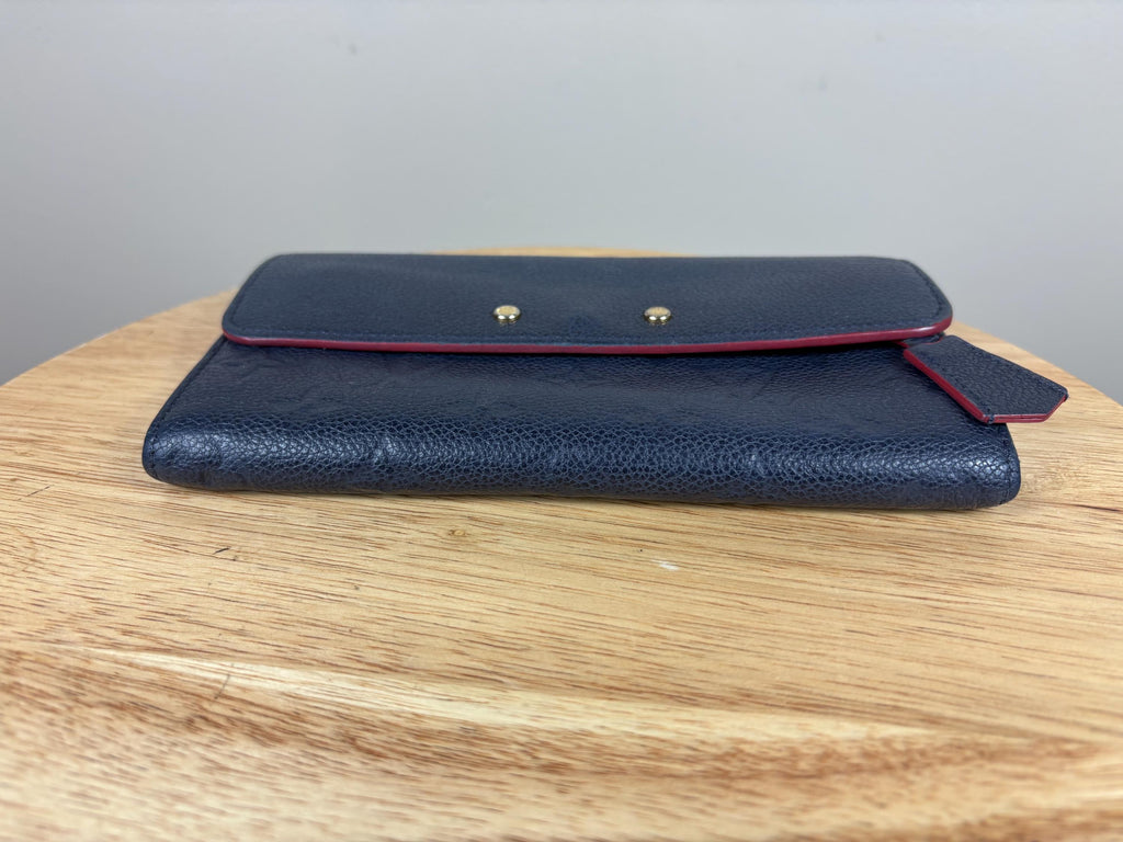 Authentic Louis Vuitton Empreinte Portefeuille Pont Neuf Sarah Long Bifold Wallet w/ Box