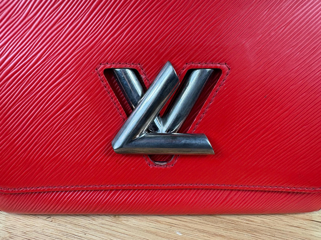 Authentic Louis Vuitton Twist MM Epi Red Leather Crossbody