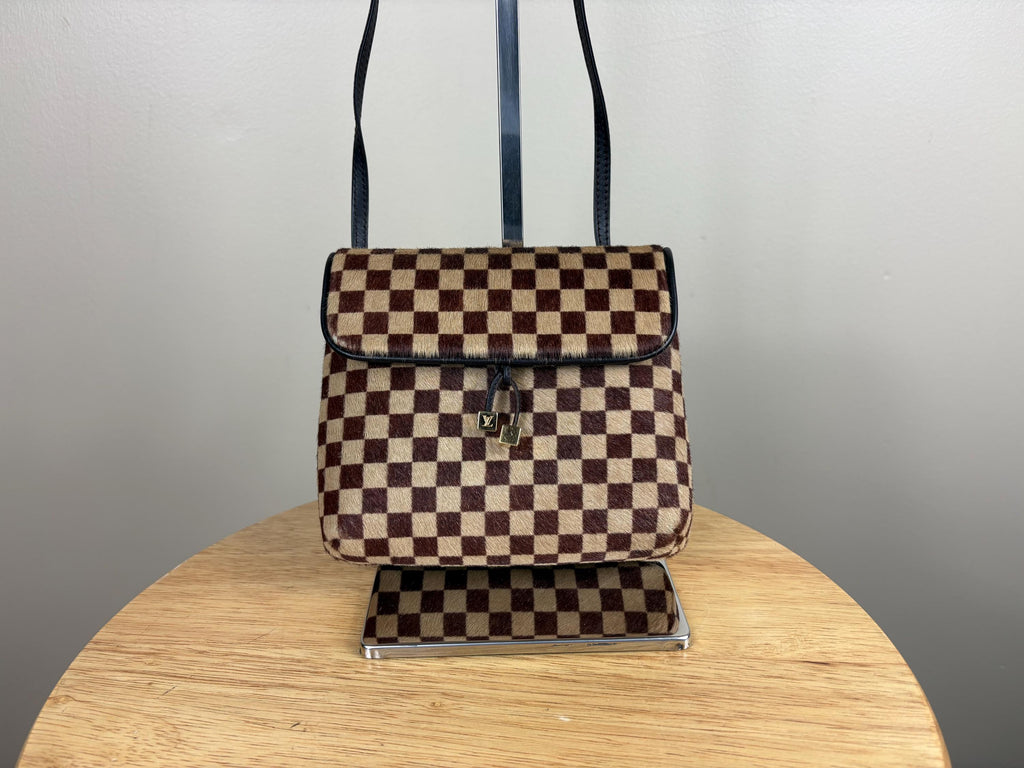 Authentic Louis Vuitton Gazelle Sauvage Pony Hair Crossboody Purse