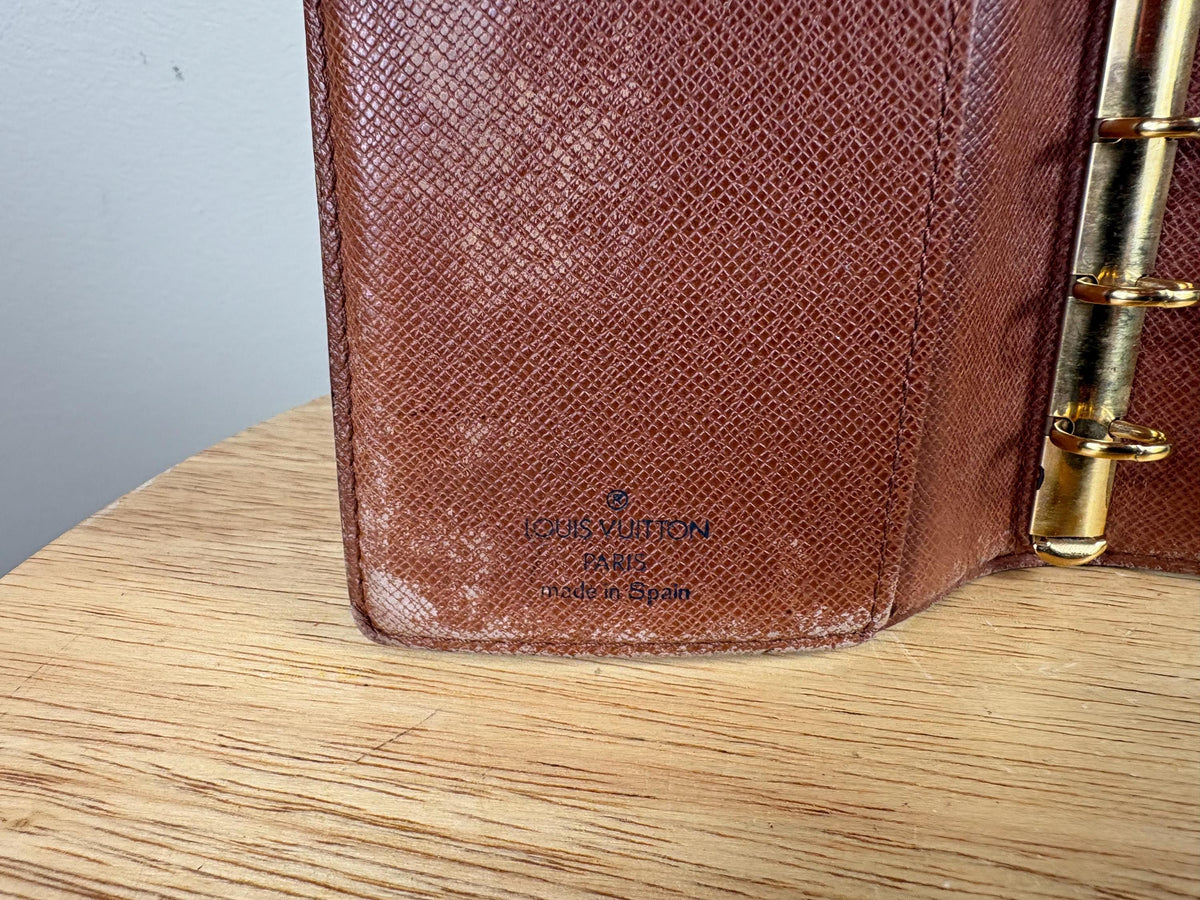 Authentic Louis Vuitton Monogram Agenda PM Notebook Cover