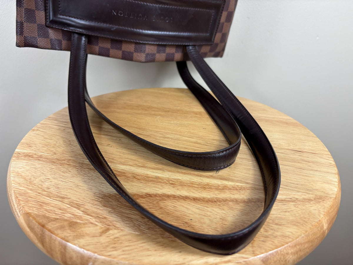 Authentic Louis Vuitton Clifton Damier Ebene Shoulder Handbag w/ Pouch