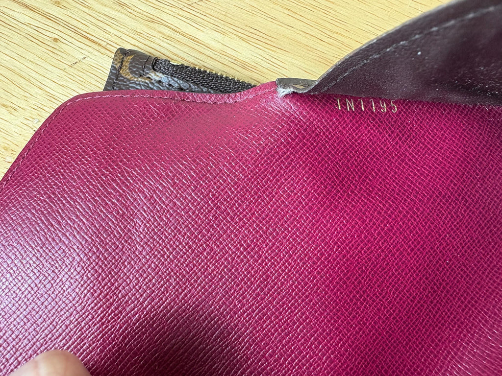 Authentic Louis Vuitton Monogram Emilie Red Long Bifold Wallet