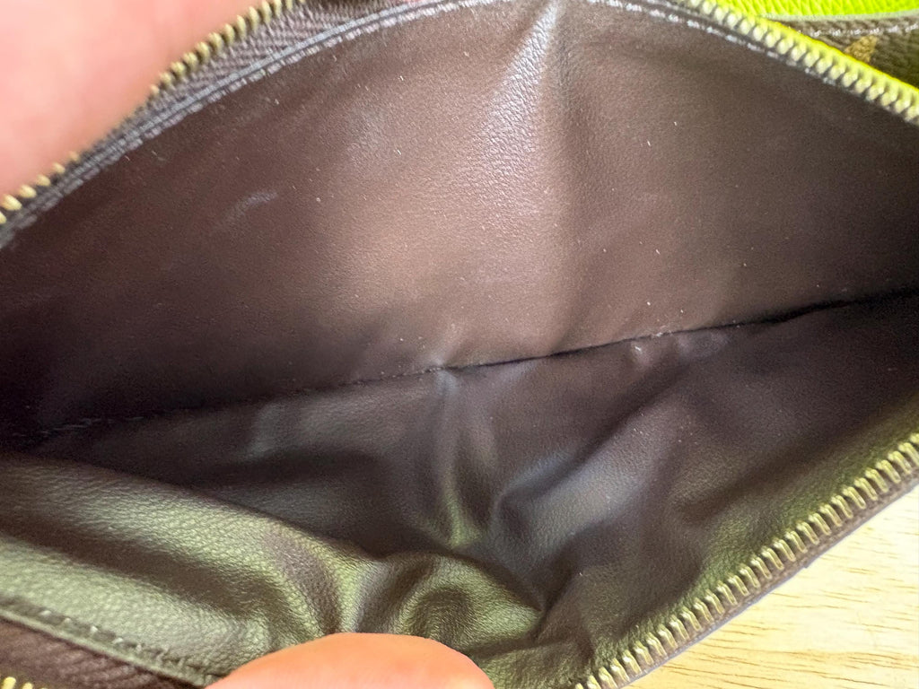 Authentic Louis Vuitton Monogram Emilie Neon Long Bifold Wallet w/ Box