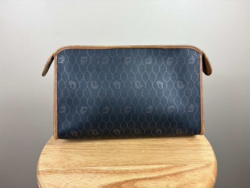 Authentic Christian Dior Canvas Travel Cosmetic Pouch
