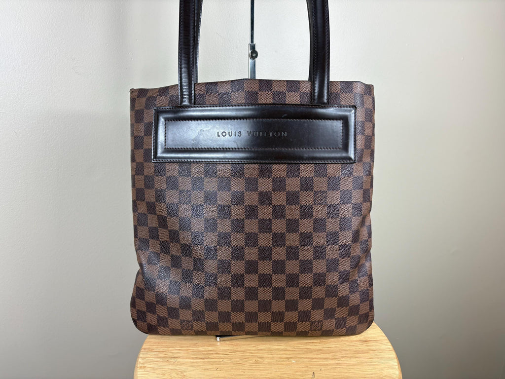 Authentic Louis Vuitton Clifton Damier Ebene Shoulder Handbag w/ Pouch