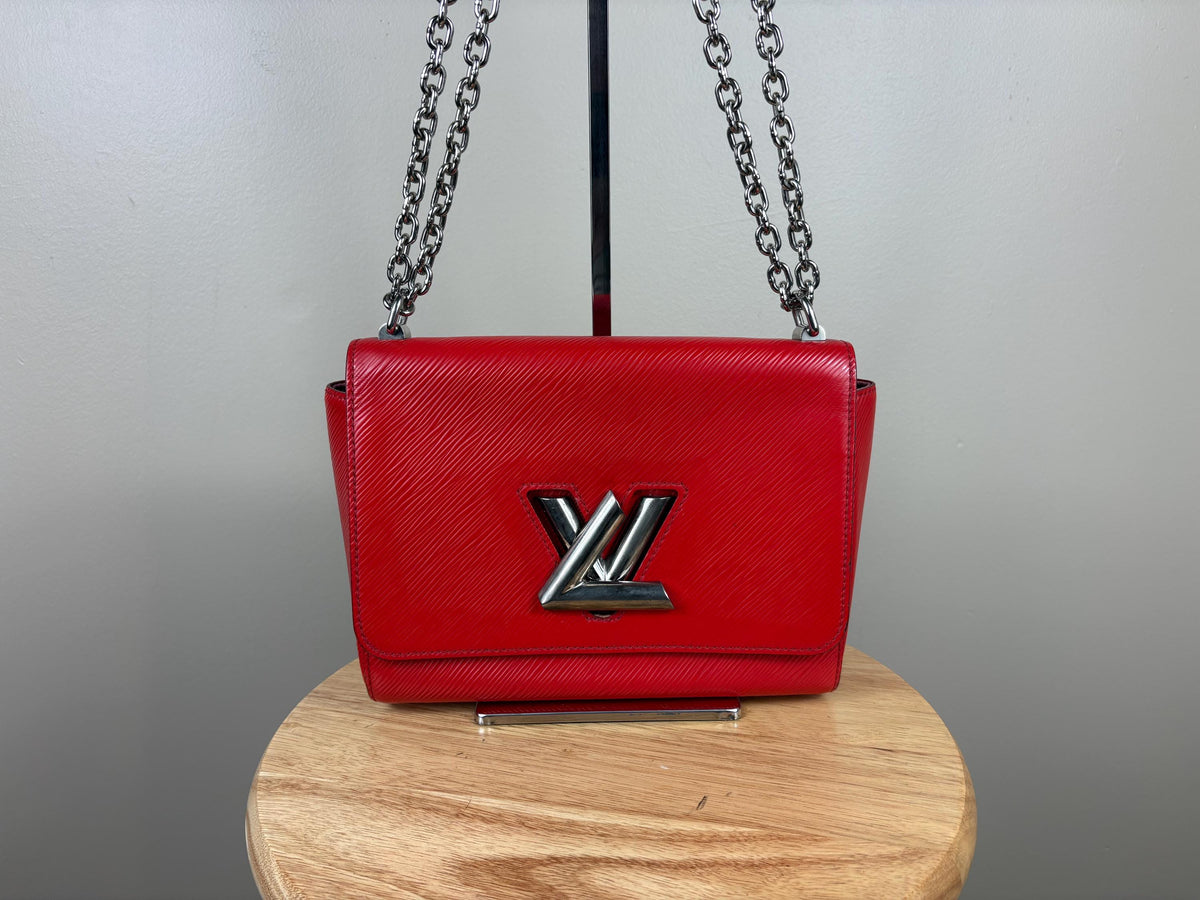 Authentic Louis Vuitton Twist MM Epi Red Leather Crossbody