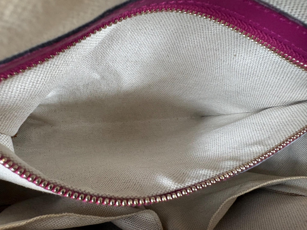 Authentic Gucci Hot Pink Small Microguccissima Patent Nice Dome 2-Way Bag