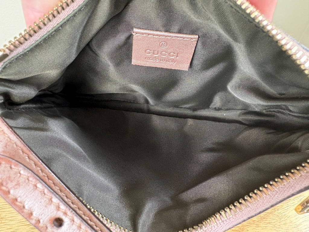 Authentic Gucci Lovely Heart Jacquard Crossbody Monogram Bag