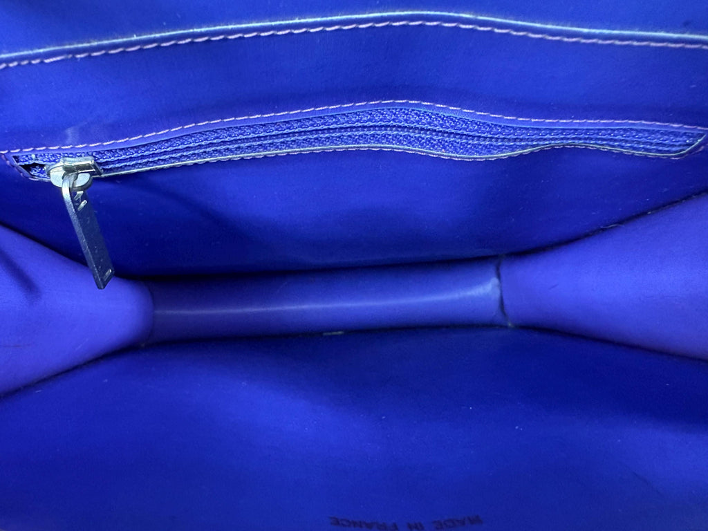 Authentic Chanel Coco Mark Hologram Purple Chain Tote