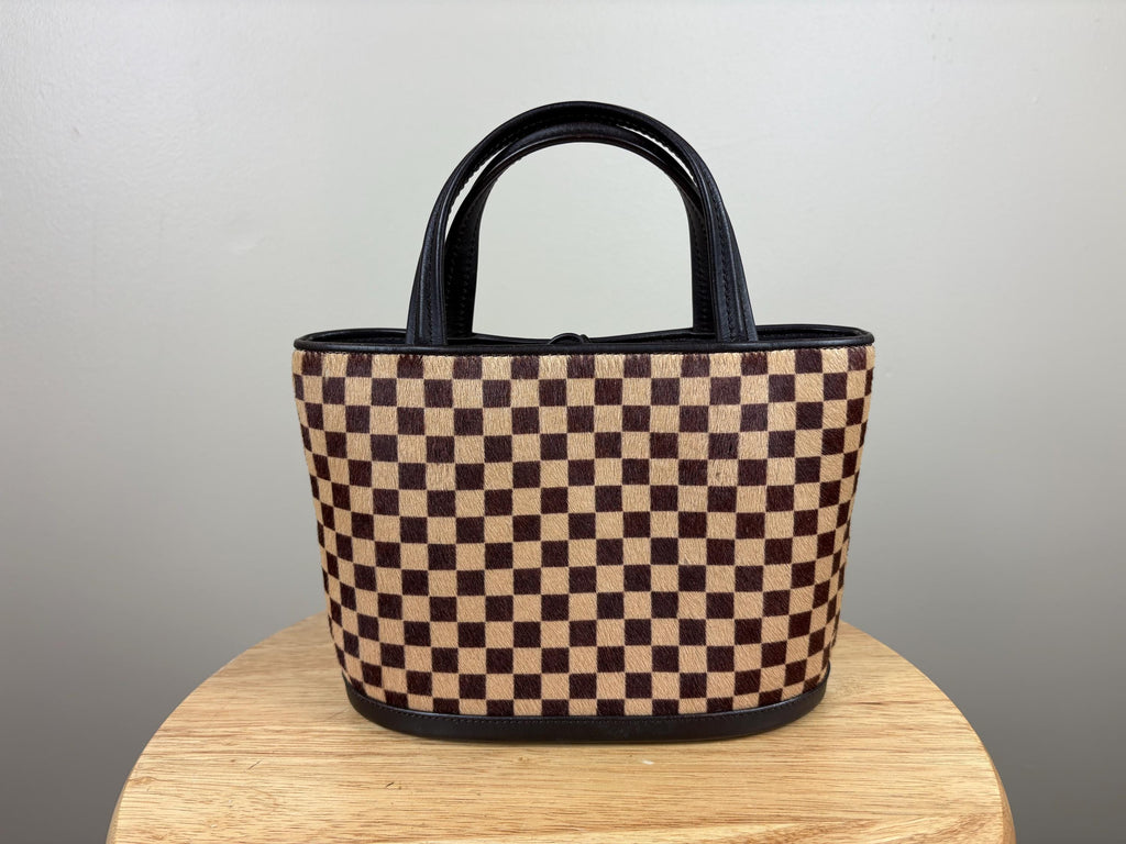 Authentic Louis Vuitton Impala Sauvage Pony Hair Mini Tote Purse