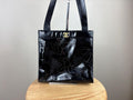 Authentic Chanel Vintage Patent Leather Camellia Magnetic Tote Bag w/ COA