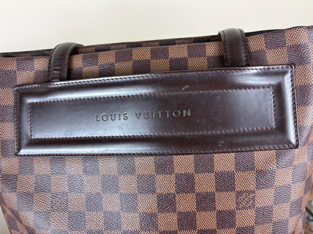 Authentic Louis Vuitton Clifton Damier Ebene Shoulder Handbag w/ Pouch