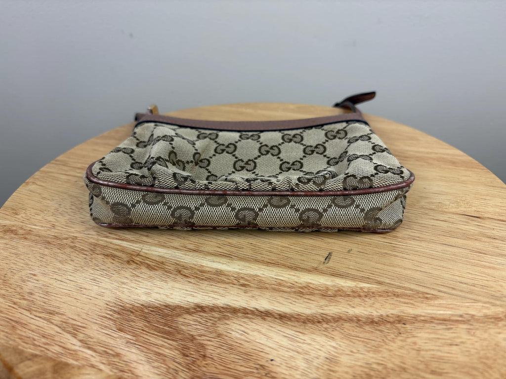 Authentic Gucci Lovely Heart Jacquard Crossbody Monogram Bag