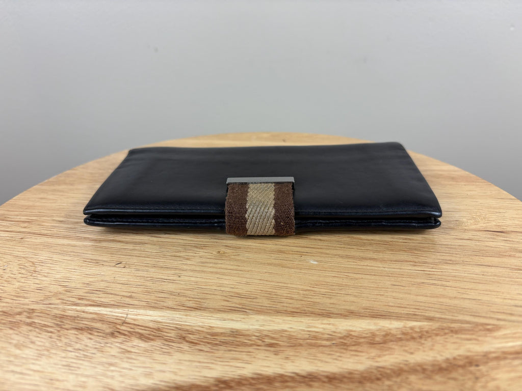 Authentic Gucci Dark Brown Leather Snap Wallet