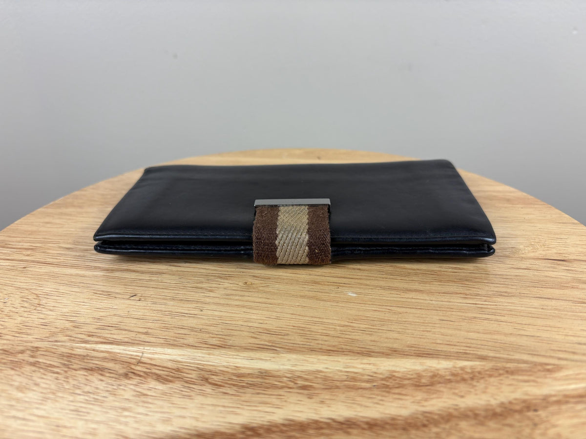 Authentic Gucci Dark Brown Leather Snap Wallet
