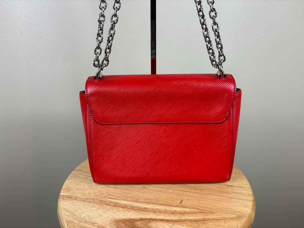 Authentic Louis Vuitton Twist MM Epi Red Leather Crossbody