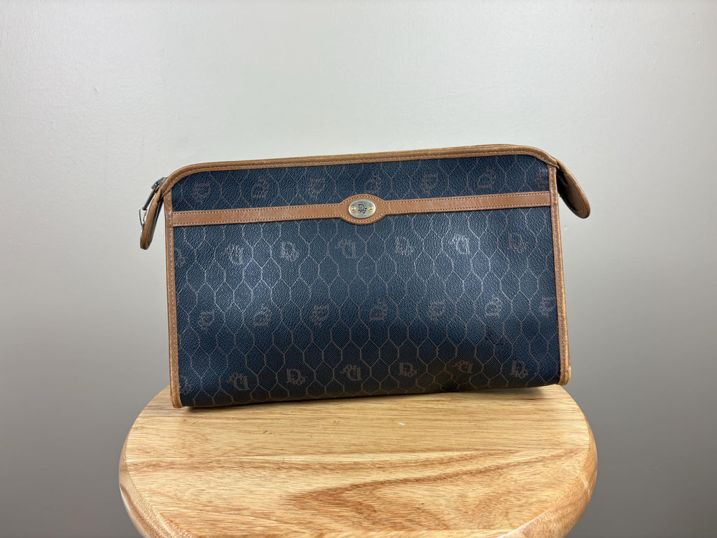 Authentic Christian Dior Canvas Travel Cosmetic Pouch