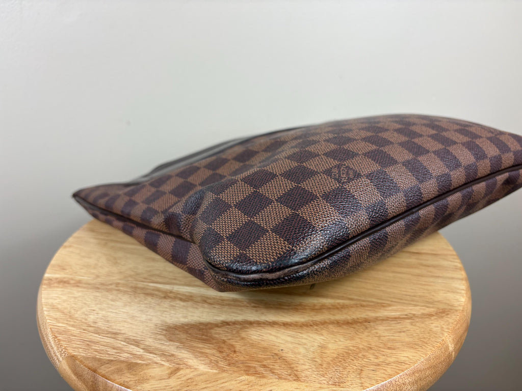 Authentic Louis Vuitton Clifton Damier Ebene Shoulder Handbag w/ Pouch