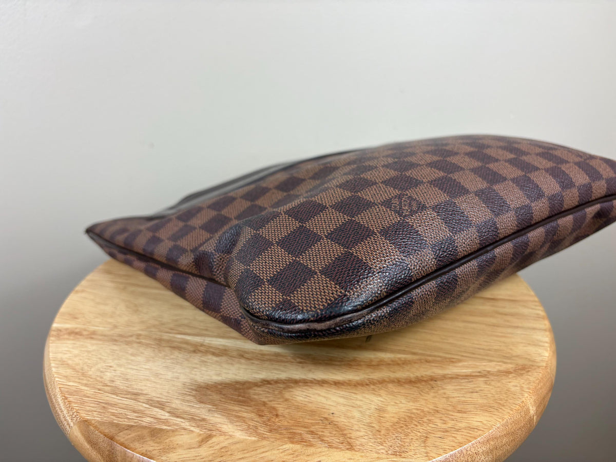 Authentic Louis Vuitton Clifton Damier Ebene Shoulder Handbag w/ Pouch