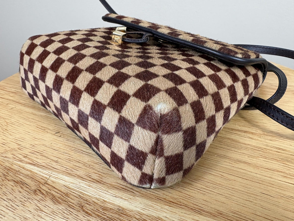 Authentic Louis Vuitton Gazelle Sauvage Pony Hair Crossboody Purse