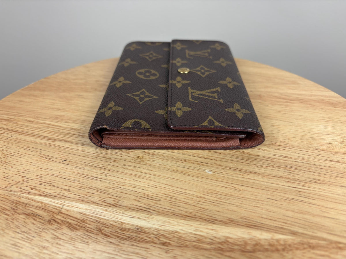 Authentic Louis Vuitton Monogram Porte Tresor International Trifold Wallet