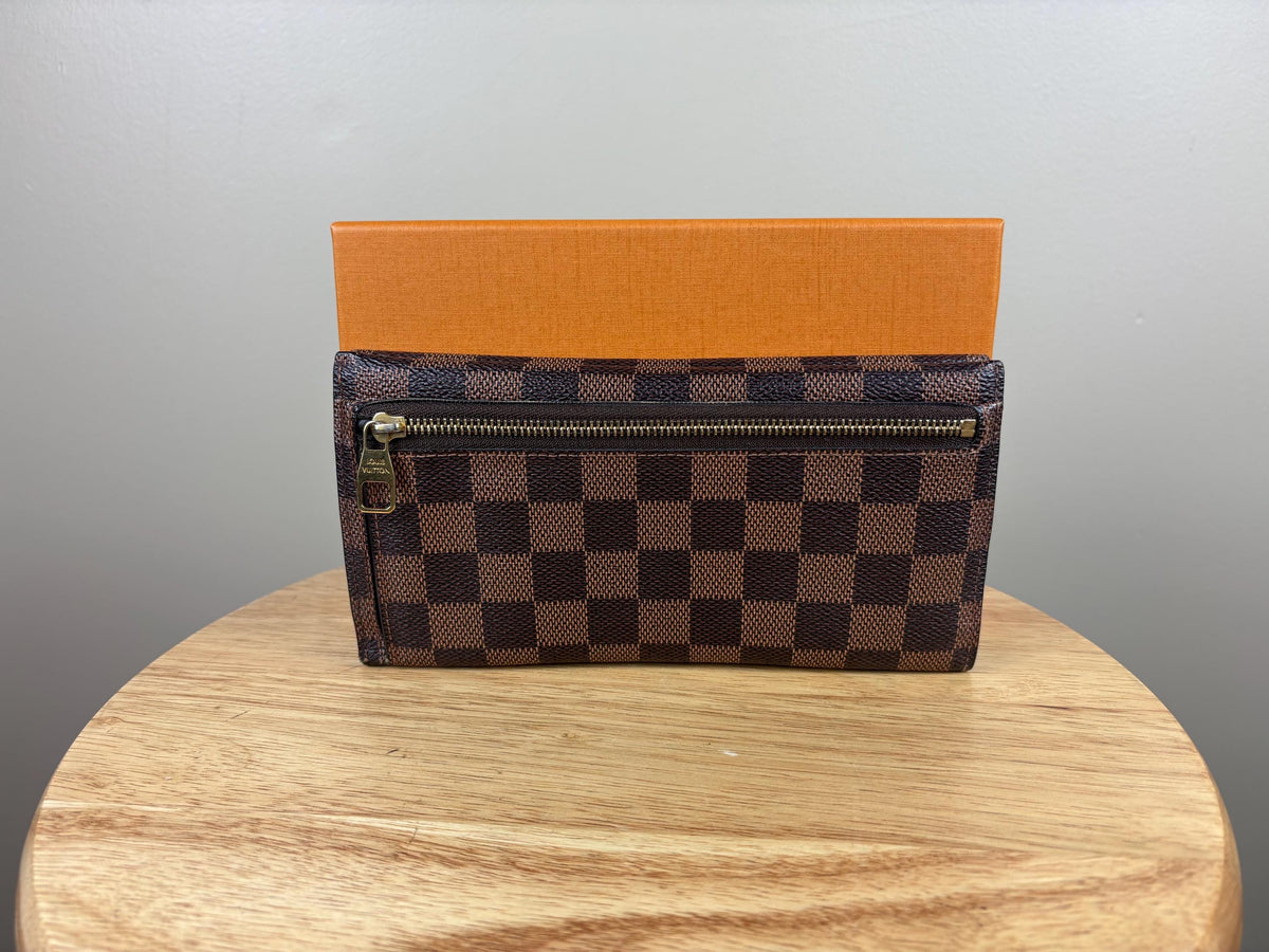 Authentic Louis Vuitton Damier Ebene Origami Wallet w/ Box